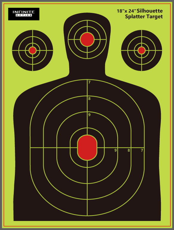 25 PACK 18x24 SPLATTER BURST TARGETS